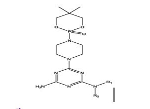 一種含三嗪環(huán)氨基磷酸酯無鹵素膨脹型阻燃劑及其制備方法